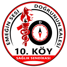 10. Köy Sağlık Sendikası logosu